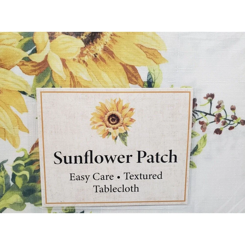 Printed Fabric Tablecloth, 60
